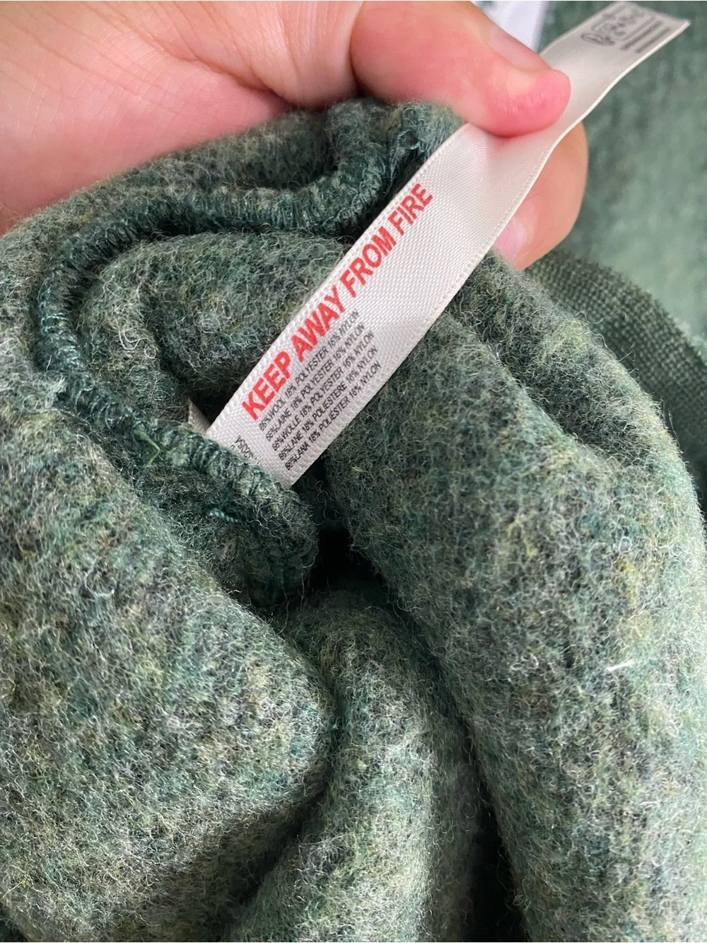 Free‎ People Highlands Wool Hoodie Green Pullover Sweater Small Olive Heather